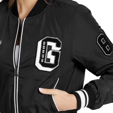 GUESS FACTORY Q4BL27 - Jet Black A996 - JACKETS - Image 3
