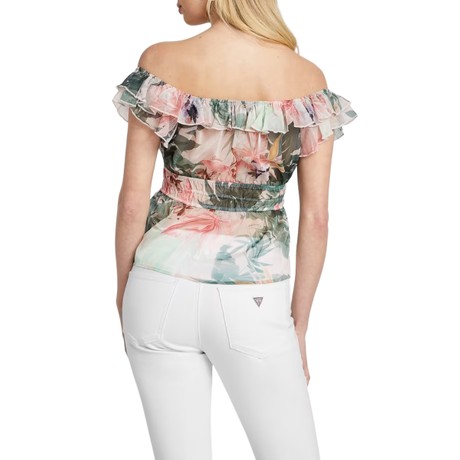 GUESS Q4YH19 - HAWAIIAN FLORAL PINK - SHIRTS - Image 2