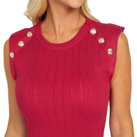 GUESS FACTORY Q5BR02 - RICH FUCHSIA - СВИТЕРА - Image 3