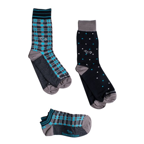 HARMONT & BLAINE QKF0100 - BLU/GRIGIO/CELESTE - UNTERKLEIDUNG