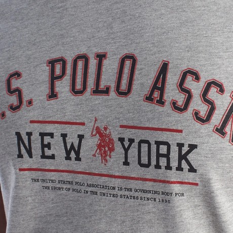 T-shirt U.s. Polo Assn grigio &mdash; foto 3