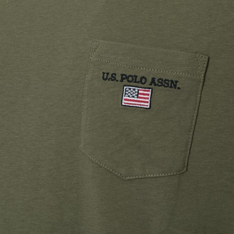 T-Shirt U.s. Polo Assn verde militare &mdash; zdjęcia 3