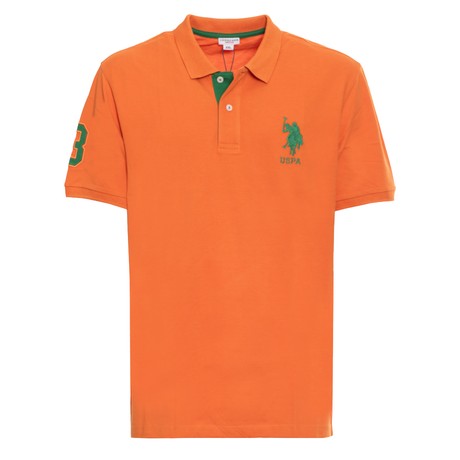 U.S. POLO ASSN US41197046 - ARANCIO VERDE - МУЖСКИЕ СПОРТИВНЫЕ РУБАШКИ С КОРОТКИМИ РУКАВАМИ