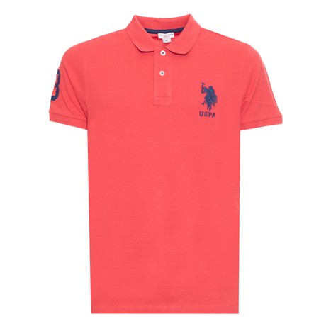 U.S. POLO ASSN US41197046 - CORALLO BLU - МУЖСКИЕ СПОРТИВНЫЕ РУБАШКИ С КОРОТКИМИ РУКАВАМИ
