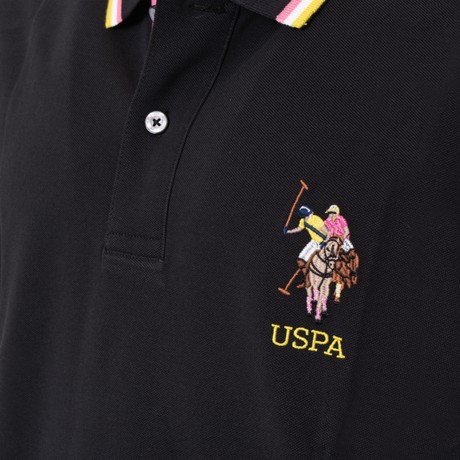 U.S. POLO ASSN US41197051 - NERO GIALLO ROSA - МУЖСКИЕ СПОРТИВНЫЕ РУБАШКИ С КОРОТКИМИ РУКАВАМИ - Image 3