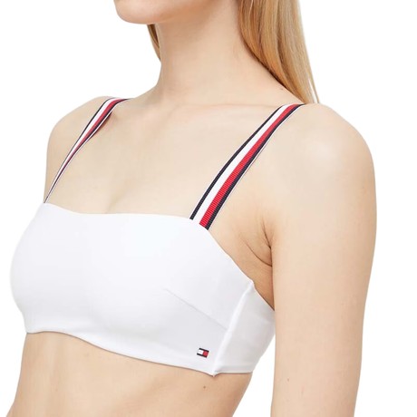 TOMMY HILFIGER UW0UW04102 - WHITE - MAILLOT DE BAIN
