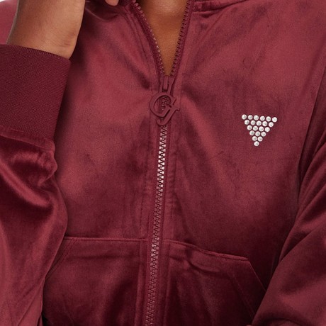 Толстовки Guess collegiate burgundy &mdash; фотографии 3
