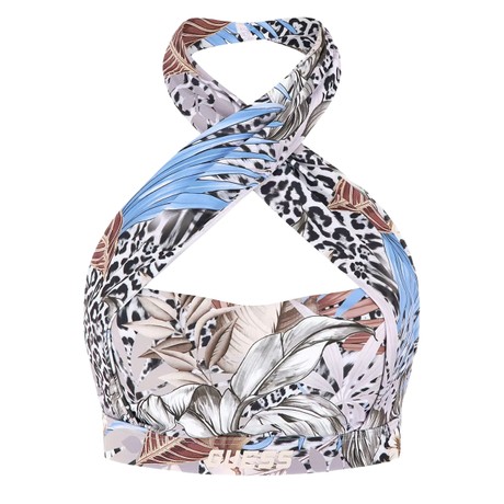 GUESS V3GP06 - FOLIAGE ALLOVER BLUE - TOPS AND TANK TOPS - Image 3