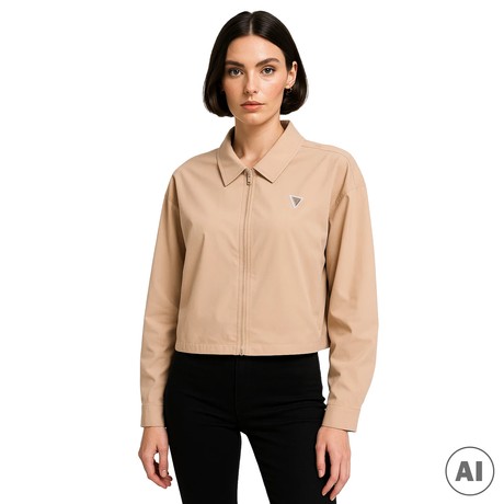 GUESS V4YH02 - FAWN TAUPE - MARŠKINĖLIAI