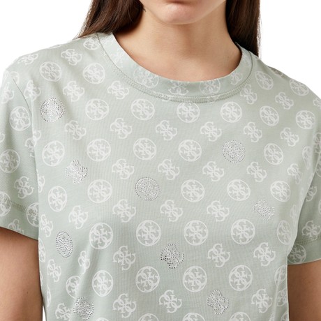 GUESS V4YI04 - 4G CIRCLE SPARKLE GR           - T-SHIRT - Image 3