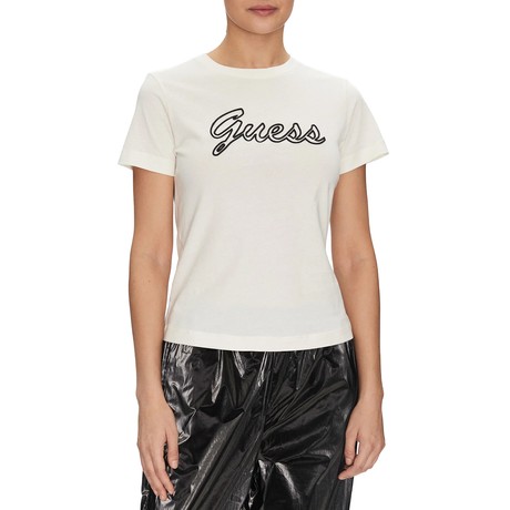 GUESS V5GI02 - DOVE WHITE                     - CAMISETA