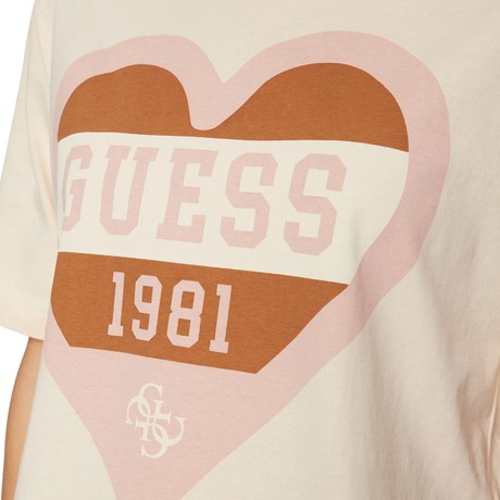 GUESS V5RI01 - ROSE BROWN HEART               - T SHIRT - Image 3