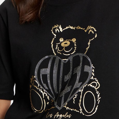 GUESS V5RI09 - Jet Black A996                 - MARŠKINĖLIAI - Image 3