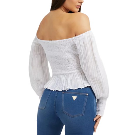 GUESS W2BH55 - Pure White - SHIRTS - Image 2