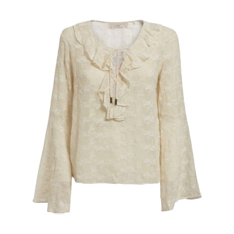 GUESS W2GH71 - CREAM WHITE - SHIRTS