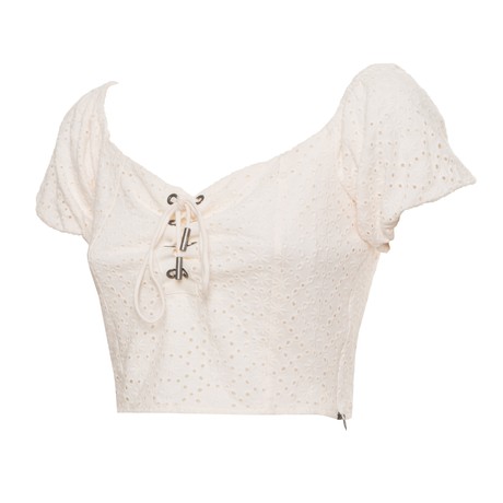 GUESS W2GP27 - CREAM WHITE - TOP - Image 2