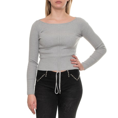 GUESS W2RR19 - LIGHT MELANGE GREY M - TOPWEAR