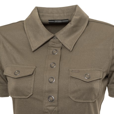 GUESS W2YP13 - LICHEN LEAF GREEN - POLO SHIRTS - Image 3