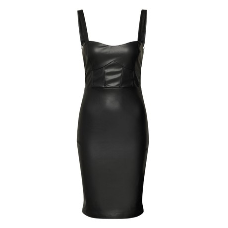 GUESS W3RK45 - JET BLACK MULTI - ŠATY - Image 3