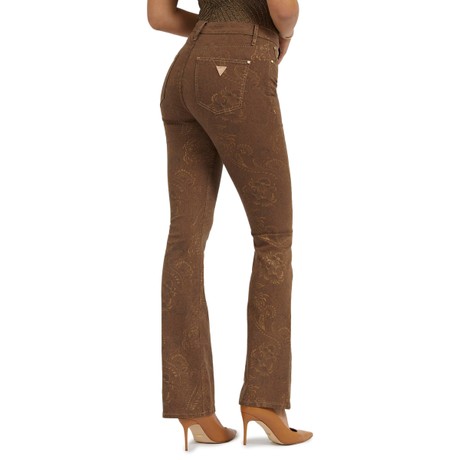GUESS W3YA0L - DAMASC CAMEL BLACK - PANTALONS - Image 2