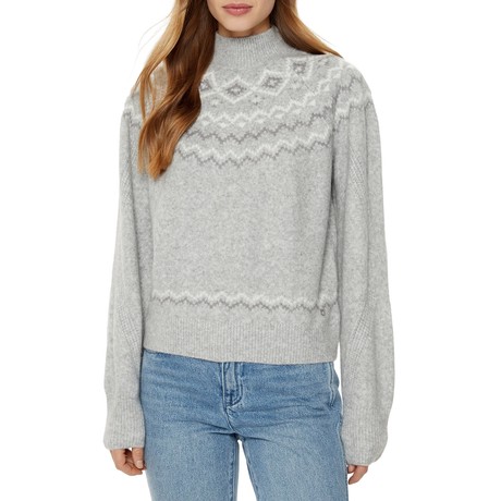 GUESS W4PR0Z - LIGHT STONE HEATHER            - MAGLIE