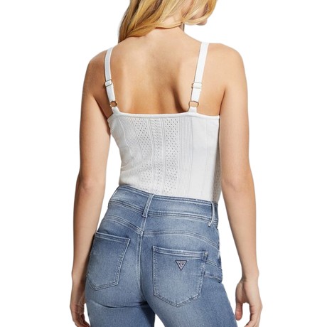 GUESS W4RR54 - CREAM WHITE - HAUTS ET DÉBARDEURS - Image 2