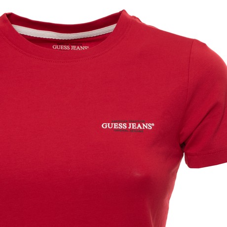 Tricou Guess Jeans rugby red &mdash; poze 3