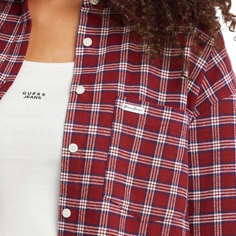 Koszule Guess ravishing red checks &mdash; zdjęcia 3