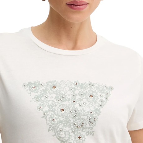 T-shirt Guess cream white &mdash; fot 3