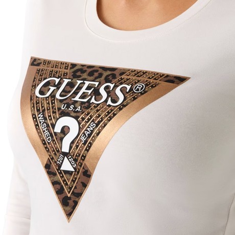 Футболка Guess cream white &mdash; фотографии 3