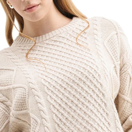 Pulls Guess Jeans brown oatmeal heathe &mdash; photo 3