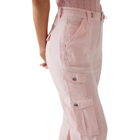 GUESS W5GA2D - PINK PEARL MULTI               - PANTS - Image 3