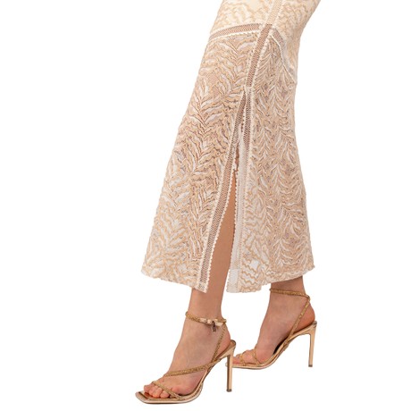 GUESS W5GK37 - CREAM AND TAUPE FOLI - ŠATY - Image 3