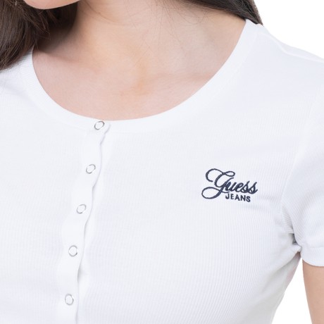 GUESS JEANS W5GP27 - Pure White - TOPS AND TANK TOPS - Image 3