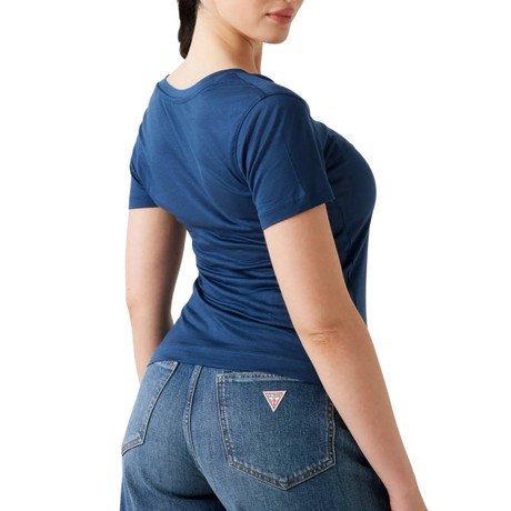 Tricou Guess cobalt blue &mdash; poze 2