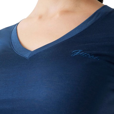 Tricou Guess cobalt blue &mdash; poze 3
