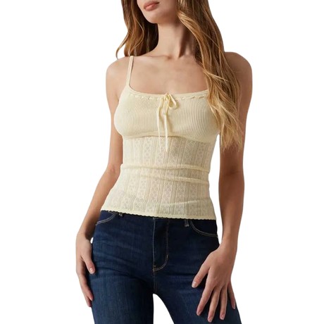 GUESS W5GR40 - BUTTER ICECREAM MULT - TOPS AND TANK TOPS