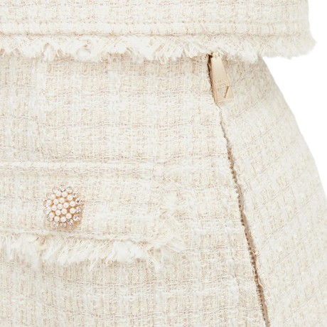 GUESS W5RD63 - CREAM TWEED COMBO - SKIRTS - Image 3