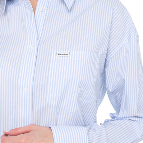 Koszule Guess persian blue stripes &mdash; zdjęcia 3