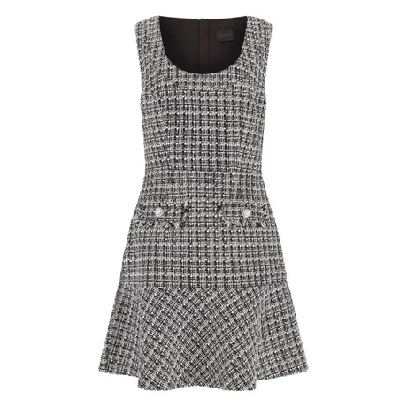 GUESS W5RK10 - BLACK AND WHITE TWEE - ŠATY - Image 3