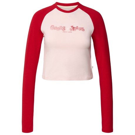Футболка Guess Jeans rugby red &mdash; фотографии 3