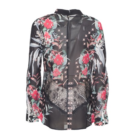 GUESS W92H74 -   NERO FANTASIA FIORI - CAMICIE - Image 3