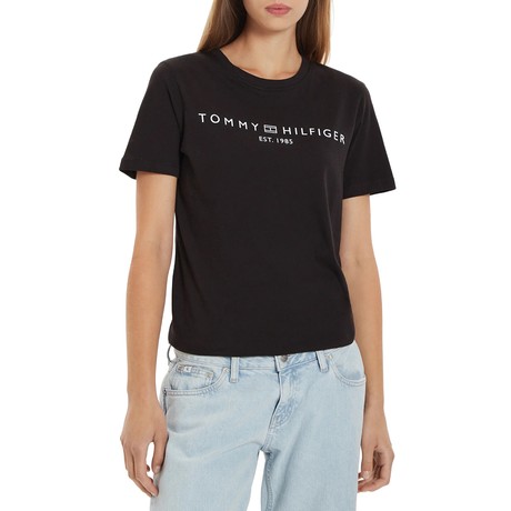 TOMMY HILFIGER WW0WW40276 - BLACK - T SHIRT