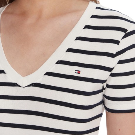 T-shirt Tommy Hilfiger breton/ ecu/ dark night navy &mdash; fot 3