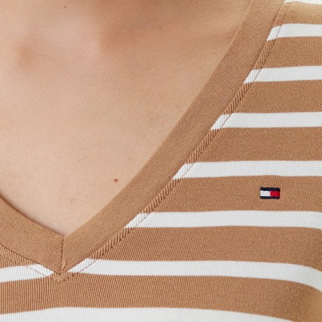 TOMMY HILFIGER WW0WW40584 - BROWN - MARŠKINĖLIAI - Image 3