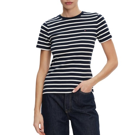 TOMMY HILFIGER WW0WW40587 - BLUE - T SHIRT