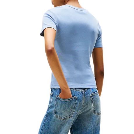 TOMMY HILFIGER WW0WW40587 - BLUE - T SHIRT - Image 2