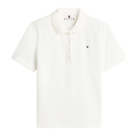 TOMMY HILFIGER WW0WW43224 - Optic White - МУЖСКИЕ СПОРТИВНЫЕ РУБАШКИ С КОРОТКИМИ РУКАВАМИ - Image 3