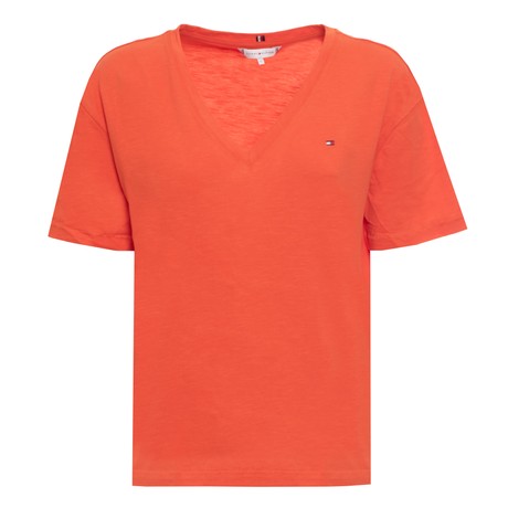 TOMMY HILFIGER WW0WW43901 - ORANGE - T SHIRT