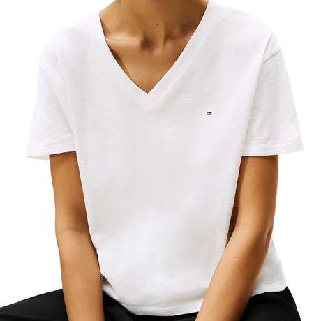 TOMMY HILFIGER WW0WW43901 - WHITE - T SHIRT - Image 3